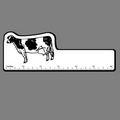 6" Ruler W/ Spotted Dairy Cow (Left Side)
